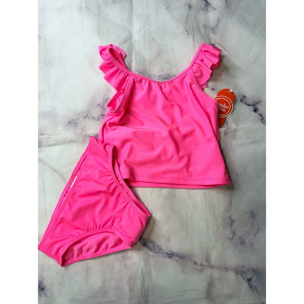 Wonder Nation Baby and Toddler Girl 2-Piece Tankini Swimsuit